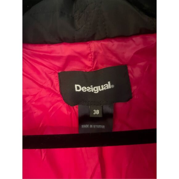 Desigual Padded jacket removable collar NEW - Picture 10 of 14